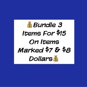 💰Bundle 3 Items For $15.00 that are marked $7.00 or $8.00🔆